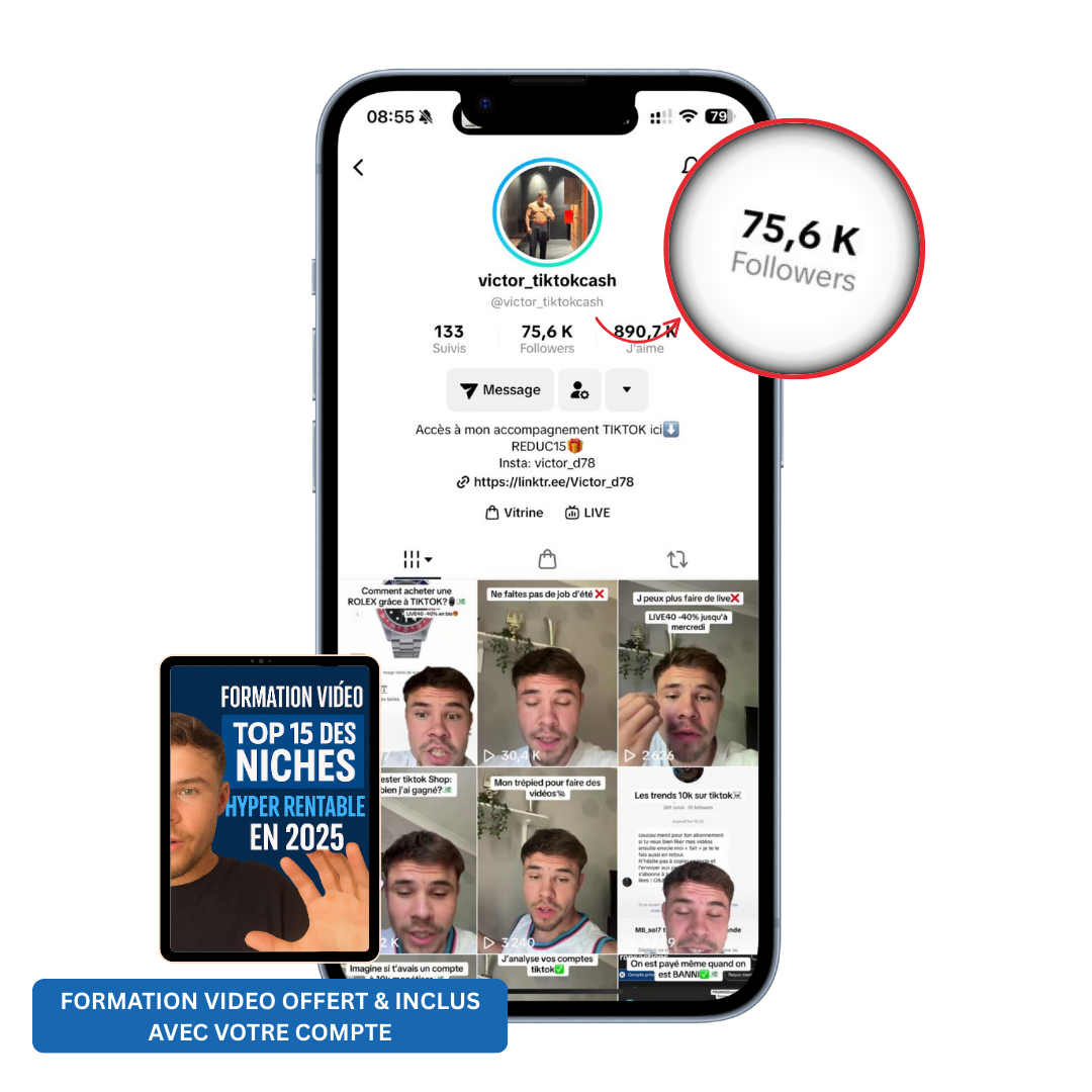 Compte Tiktok Monetisé