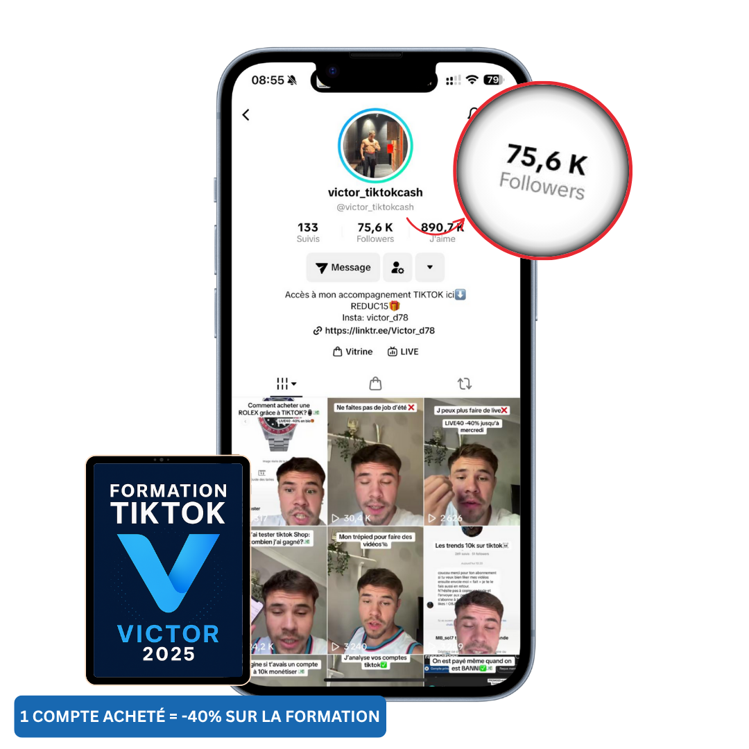 Compte Tiktok Monetisé